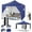 Dark Blue(12month warranty), variant on COBIZI Canopy Tent 10x10 Pop Up Canopy, Easy Setup Canopy with Sidewalls Waterproof & UPF 50+, Heavy Duty Commercial Instant Craft Fair Tent for Party, Event, Vendor, Farmer Market(White)