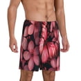 thumbnail image 2 of Pofeuu pink butterfly Print Men's Soft Woven Elastic Waistband Sleep Pajama Short-X-Large, 2 of 6