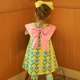 thumbnail image 6 of Toddler Baby Girl Infant Comfy Cotton Linen Lace Princess Overall Dress Sundress, 6 of 7