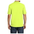 thumbnail image 2 of Yellow Rooster Men's Core Blend Jersey Knit Polo Safety Green L, 2 of 6