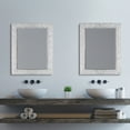 thumbnail image 4 of Head West Chrome and White Tile Textured Frame Vanity Accent Mirror - 23" x 29", 4 of 10