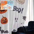 thumbnail image 5 of Halloween Blackout Curtains for Bedroom/Living Room, Pinch Pleated Black Out Curtains, Bat Pumpkin Ghost Candy Fall Seasonal Room Darkening Window Drapes with Hooks 2 Panels, 39"x70", 5 of 8