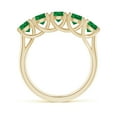 thumbnail image 2 of Angara Natural 1.65 Ct. Emerald Non Eternity Wedding Band in 14K Yellow Gold for Women (Ring Size: 3), 2 of 13