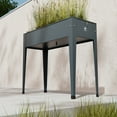 thumbnail image 6 of Herstera Urban Raised Planter 39.3" L x 15.7" D x 33" H - Anthracite, 6 of 10