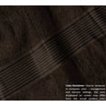 thumbnail image 2 of MALLONI HOME Ultra Soft 3 Pack Cotton Towel Set, Contains a Bath Towel 28x55 inch, a Hand Towel 16x24 inch & a Wash Coth 12x12 inch, Ideal Everyday use, Compact & Lightweight - Chocolate Brown, 2 of 5