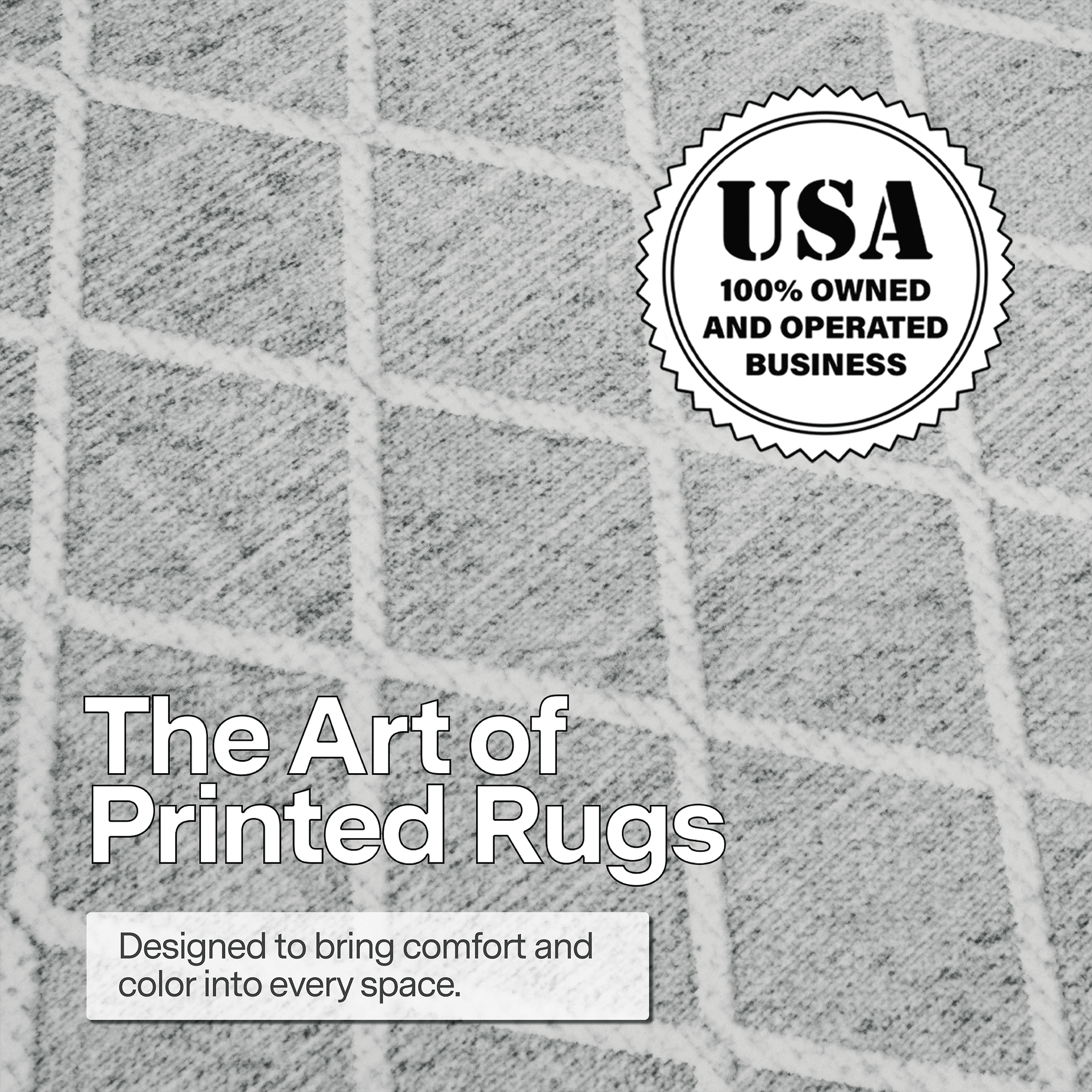 ReaLife Rugs Machine Washable Printed Tessa Modern Distressed Trellis Light Gray Ivory Eco-friendly Recycled Fiber Area Runner Rug (3' x 5')