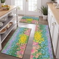 thumbnail image 2 of Pioneer Flower Floral Print Pattern Kitchen Rugs Sets Of 3,Kitchen Runner Rugs Non Skid Washable,Decorative Kitchen Floor Mats for Kitchen,Sink,Laundry,17"x30"+ 17"x47" + 17"x59", 2 of 6