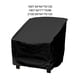 thumbnail image 5 of Billuyoard Cubierta impermeable contra el polvo Máxima protección para muebles de exterior Cubierta para muebles de exterior Jardín y Patio negro 190 T: 64*64*70/120, 5 of 6