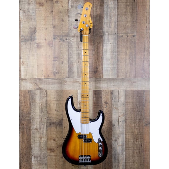 Tagima TW 66-SB-LF/WH Electric Bass Guitar - Sunburst