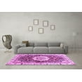 thumbnail image 3 of Ahgly Company Indoor Square Abstract Purple Modern Area Rugs, 5' Square, 3 of 4