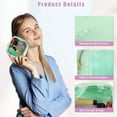 thumbnail image 3 of Unique Bargains Clear Mini Makeup Bag Small Makeup Bag Transparent Cosmetic Zipper Pouch for Purse Mint Green, 3 of 7