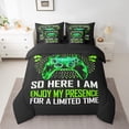 thumbnail image 2 of Erosebridal Gradient Gamepads Bedding Sets Twin Size,Video Game Comforter Sets with Sheets,Abstract Geometric Bed in a Bag Twin size,Breathable Gamer Room Decor,Reversible,7-Piece, 2 of 6