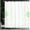 thumbnail image 3 of Ambesonne Dahlia Flower Shower Curtain, Sunflower Like Petals, 69"Wx70"L, Lime Green, 3 of 4