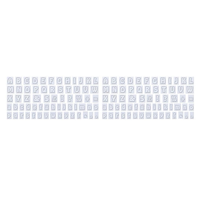 Molde reutilizable de letras pastel Wosthever 64 unids/set