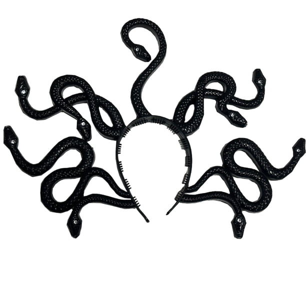 Diadema de disfraz de serpiente, tocado para fiesta de cosplay de Halloween, una banda