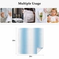 thumbnail image 4 of Sky Blue White Cloth Napkins, Gradient Vertical Stripes Minimalist Washable and Reusable Dinner Napkins Set of 8, Table Napkin for Kitchen Party Birthday Wedding Hotel Housewarming 20"x20", 4 of 8