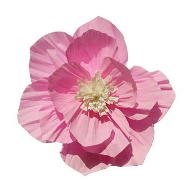 Nvzi 6 piezas de flores de papel crepé de 8 pulgadas para decoración de pared, flores para decoración de bodas, fondo de fotos, decoración de pared de guardería, rosa