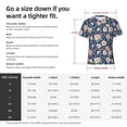thumbnail image 4 of Bixox Men's Flower Printed Short Sleeve Skinny Athletic T-Shirt, 4 of 6