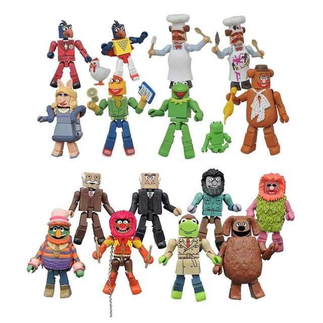 Juego de 2 fundas Minimates Toynk Muppets Series 1 y 2