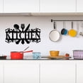 thumbnail image 4 of MLfire Kitchen Metal Sign, Kitchen Signs Wall Decor Rustic Style Metal Kitchen Wall Sign, 14 x 8.8 Inches Black Kitchen Wall Sign Country Farmhouse Home Decoration for Dining Room Kitchen Décor, 4 of 10