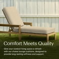 thumbnail image 2 of Textured Solid Almond Chaise Lounge Cushion, 2 of 8