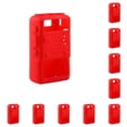 thumbnail image 3 of Bearachild Soft Silicone Protective Case Handheld Accessories Radio Interphone Mobile Pouch Parts Two Way Portable Rojo 10Conjunto, 3 of 6