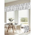 thumbnail image 6 of Black Botanical Valances for Windows, Watercolor Birds Summer Spring Light Filtering Kitchen Curtains, Rod Pocket Window Valance Curtains for Living Room Bedroom, 42" W x 18" L, 2 Panels, 6 of 9