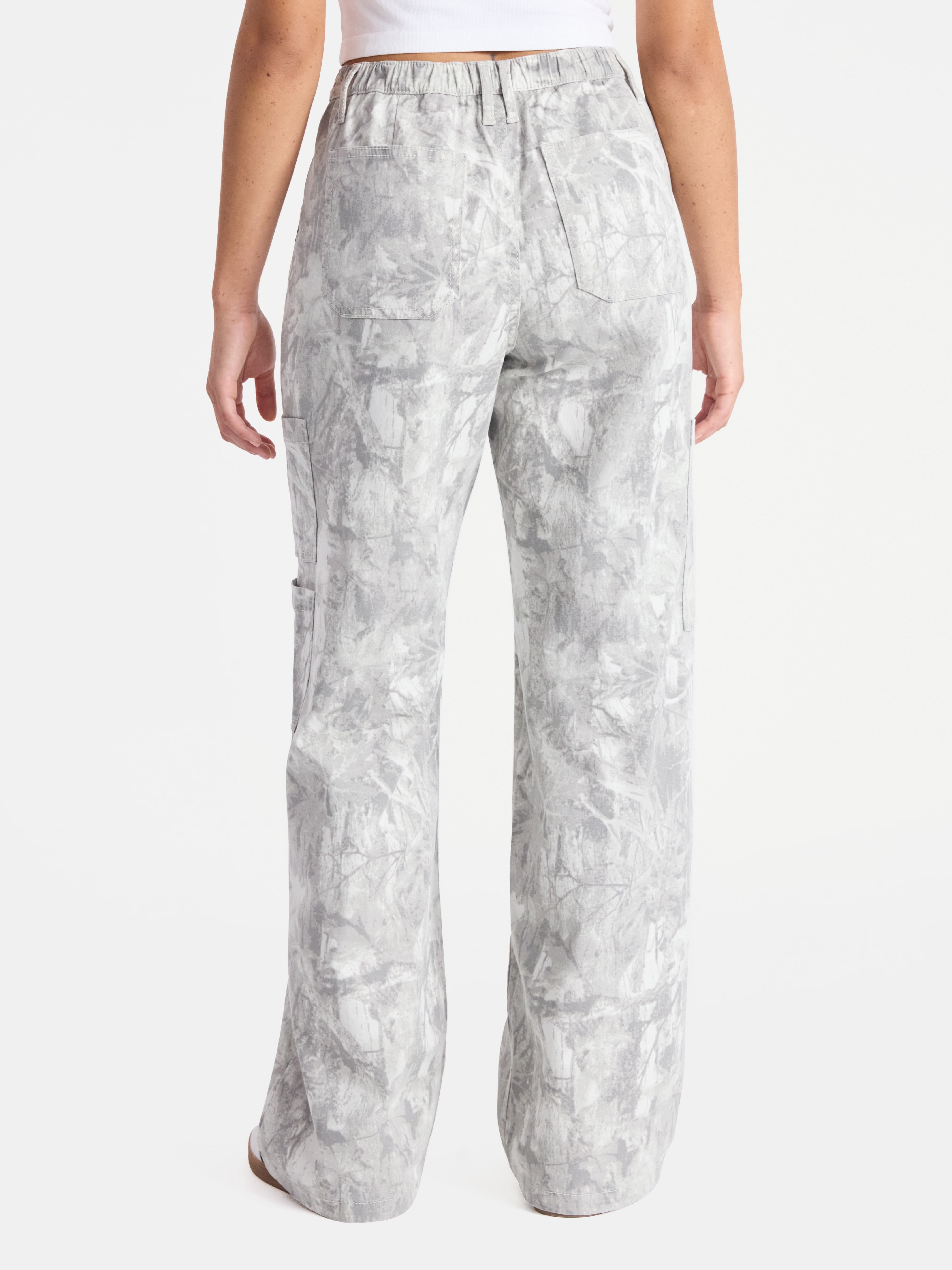 No Boundaries Wide Leg Cargo Pants, 29.5'' Inseam, Women's and Women's Plus XXS-4X