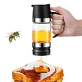 thumbnail image 2 of Honey Dispenser Jar, 10 Oz No Drip Glass with Handle Durables Clear Syrup Dispenser Pot with Silicone Base, 2 of 5