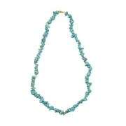 Turquoise Bead Gemstone Necklace Reiki Healing Stone Womens Fashion Jewelry