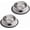 Grey+Grey, variant on Cat Bowls for Food and Water,2PCS BIBEARBIBEAR Non-Slip Stainless Steel 8 Oz Pet Bowl with Removable Rubber Base Dog Bowl,Stackable Cat Puppy Dishes Bowls with Cute Cats Painted