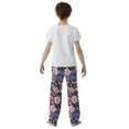 thumbnail image 5 of FORMRS Kids Pajama Pants with Pockets Size 6-8Y Boys Lounge Sleep Bottoms, Soft Pinks Flowers, 5 of 8