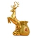 thumbnail image 5 of Estatua de ciervo con flores, jarrón, centro de mesa, escultura de animal, forma de bolsa de dinero Dorado, 5 of 9