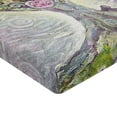 thumbnail image 2 of Ambesonne Tree of Life Fitted Sheet, Spring Love Universe, Full Size, Purple Pink Green, 2 of 3
