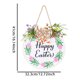 thumbnail image 3 of Decoraciones de Pascua, adornos de Pascua, regalos de Pascua, letrero de Feliz Pascua, letrero colgante de madera, puerta principal de Pascua de madera, huevos de conejito decorativos, adornos de pare, 3 of 6