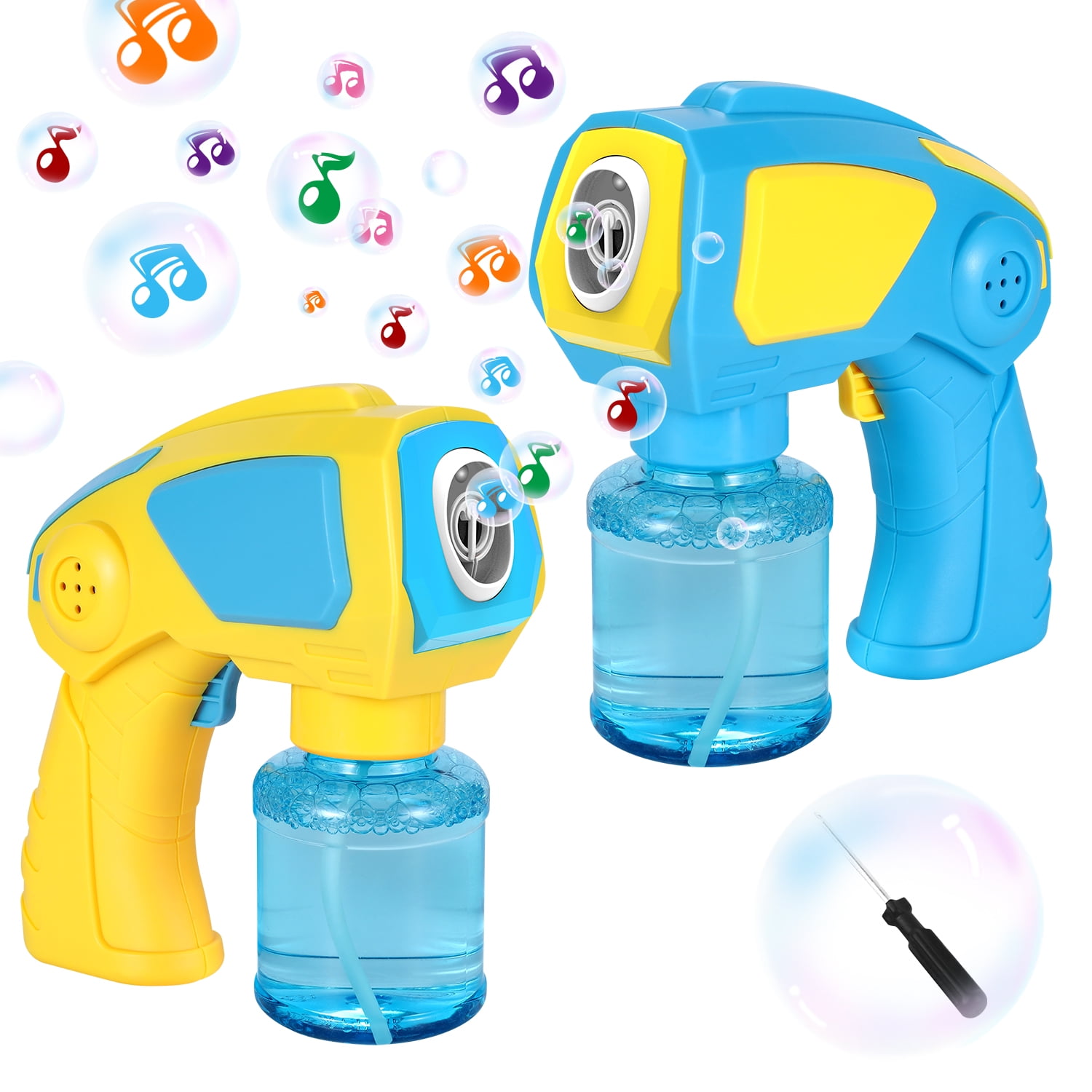 mond Springen B olie WisToyz Bubble Machine Pack of 2 Automatic Bubble Gun Bubble Blowers for  Indoor Outdoor, Bubble Machine for Kids with Bubble Solution Refill,3 AA  Batteries Required for Each Bubble Shooter - Walmart.com