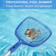 thumbnail image 3 of Swimming Pool Cleaner Supplies Professional Heavy Duty Pool Leaf Rake Fine Mesh Frame Net Swimming Pool Cleaning Leaf Skim Net 17.5-35.5inch (Blue), 3 of 9