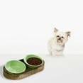 thumbnail image 4 of Transparent Elevated Double Pet Bowl Set with Grid Design for Cat and Dog Feeding Food Grade Material High Appearance Friendly, 4 of 6