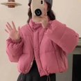 thumbnail image 4 of Otoño e Invierno versión coreana de mujeres pequeñas chaqueta de plumón corta gruesa suelta chaqueta de pan de plumón de pato blanco, 4 of 6