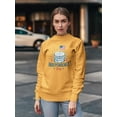 thumbnail image 2 of Independence Day Burger Sweatshirt Women -Image by Shutterstock, Female 3X-Large, 2 of 4