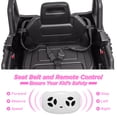 thumbnail image 4 of Coche eléctrico infantil 12V UTV - Control remoto parental - Suspensión de muelles, 4 ruedas - Luces LED, música, puerto AUX - Puertas abatibles, cinturón - Para niños y niñas - Color rosa, 4 of 8