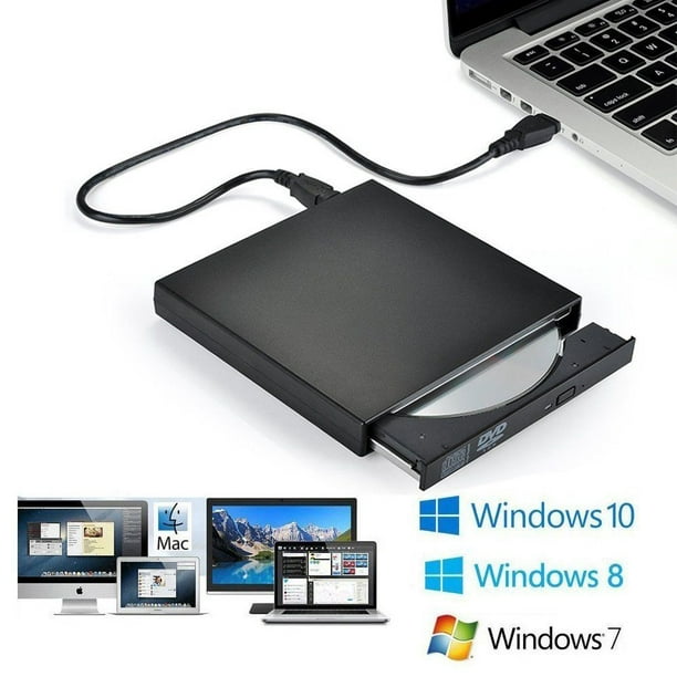 External Blu Ray DVD Drive USB 2.0 Ultra-Slim CD/DVD-ROM Burner Player Rewriter for All Laptop/Notebook/Desktop with Windows 7/8/10/XP MAC OS - Walmart.com