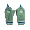 thumbnail image 1 of FlapJackKids - Baby Knitted Mittens - Dino Green - Small 0-2Y, 1 of 1