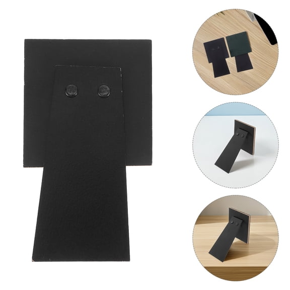 NICEXMAS 2-Pack Black Self-Adhesive Easel Back Frame Supports for Picture Frame Display Stands, and Easy to Use