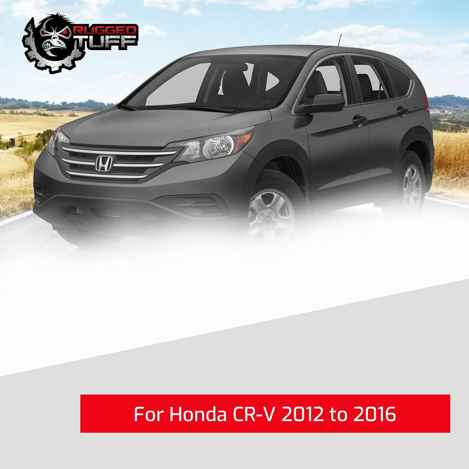 Rugged TUFF Driver Side Mirror Glass Replacement for 2012-2016 Honda CRV, 2016-2020 HRV (Non-Heated)