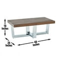 thumbnail image 6 of Steve Sivler Laredo Rectangle Wood and Iron Coffee Table, Chestnut, 6 of 7