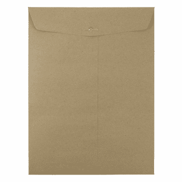LUXPaper 9 x 12 Clasp Envelopes, Grocery Bag Brown, 100/Pack
