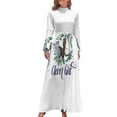 thumbnail image 2 of Vestido largo azul Velociraptor de Clever Girl vestidos de fiesta mujer Ropa de mujer Vestidos de mujer, 2 of 5