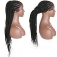 thumbnail image 6 of SEGO 30" Realistic Hand Braided Synthetic Braiding Hair Lace Front Wigs with Baby Hair for Women Cornrow Wig Twist Box Braided Wigs, 6 of 9
