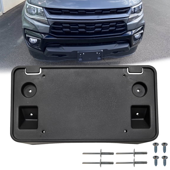 Front License Plate Frame Bracket Tag Holder Fits for 2021 2022 Chevrolet Colorado Replace 84461476 GM1068213
